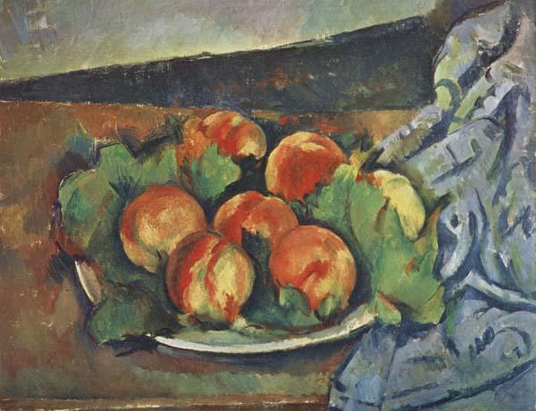 Dish of Peaches, Paul Cezanne